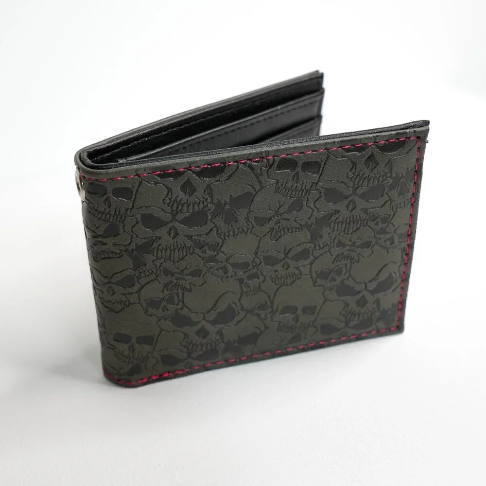 Black Skull Pattern Wallet